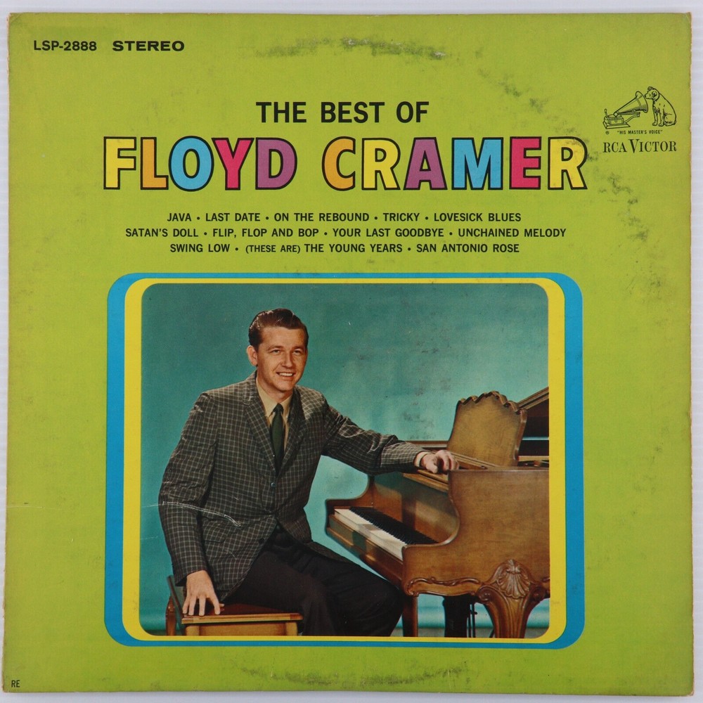 The Best Of Floyd Cramer 1964 Stereo LP Vinyl Record 12" Indianapolis LSP-2888